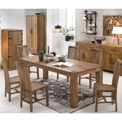 Massivholzstuhl Mangato mit hoher Lehne^Wohnen Discount