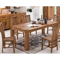 Massivholzstuhl Mangato mit hoher Lehne^Wohnen Discount