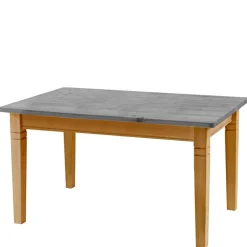 Wohnen Massivholztisch in Grau & Kiefer Lauge - Eshelas