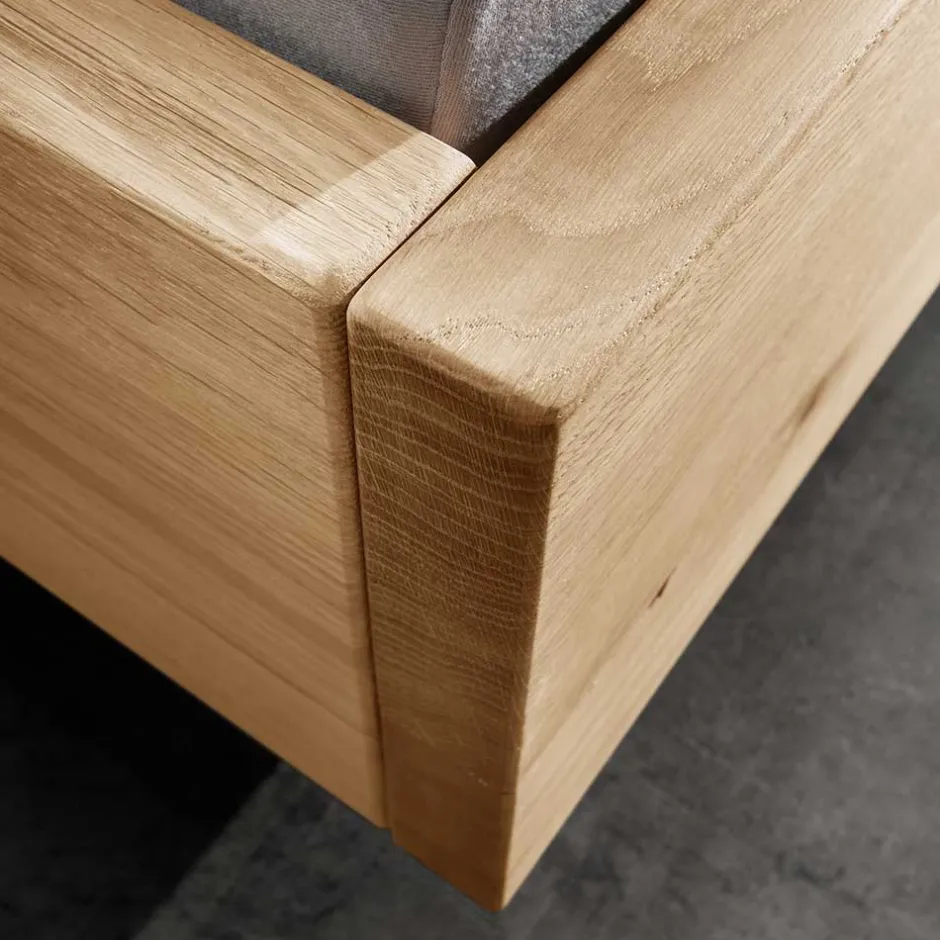 Material Mix Doppelbett und Nachttischen - Kaldes (dreiteilig)^Wohnen Hot