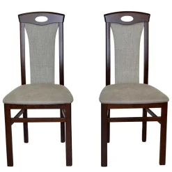 Material Mix Stühle gepolstert - Silevos (2er Set)^Wohnen Discount