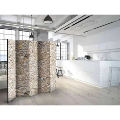 Wohnen Mauer Optik Trennwand bedruckt - Pulau