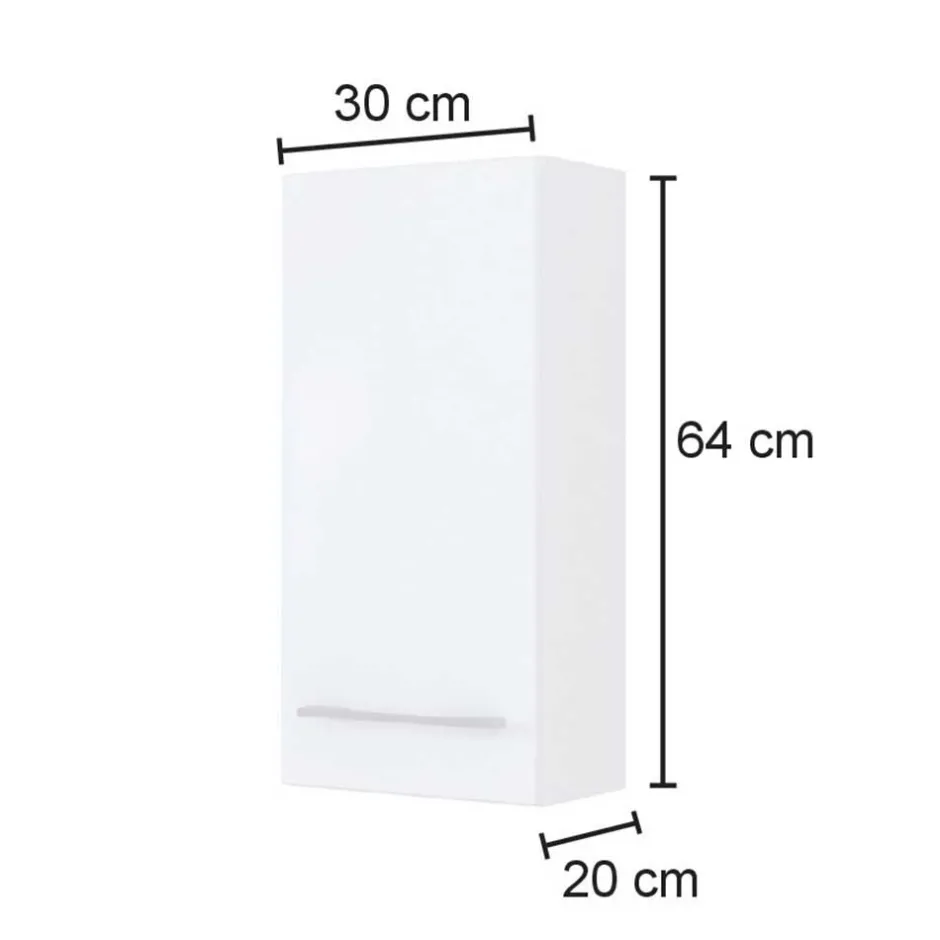 Wohnen Möbel Badeinrichtung in Wildeichefarben - Lemnas (fünfteilig)