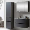 Wohnen Möbel fürs Badezimmer in Dunkelgrau - Natarivos (dreiteilig)