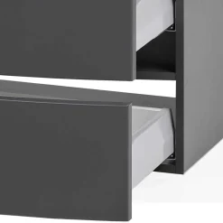 Wohnen Möbel fürs Badezimmer in Dunkelgrau - Natarivos (dreiteilig)