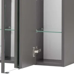 Wohnen Möbel fürs Badezimmer in Dunkelgrau - Natarivos (dreiteilig)