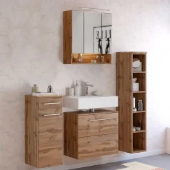 Möbel fürs Badezimmer in Wildeiche - Lemnas (vierteilig)^Wohnen Hot