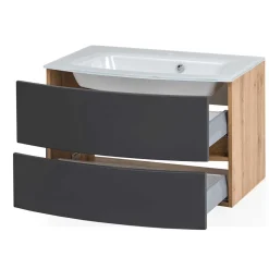 Wohnen Möbel fürs Badezimmer zweifarbig - Larutta (dreiteilig)