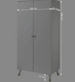 Wohnen Möbel Jugendzimmer in Weiß - Zimventa (dreiteilig)