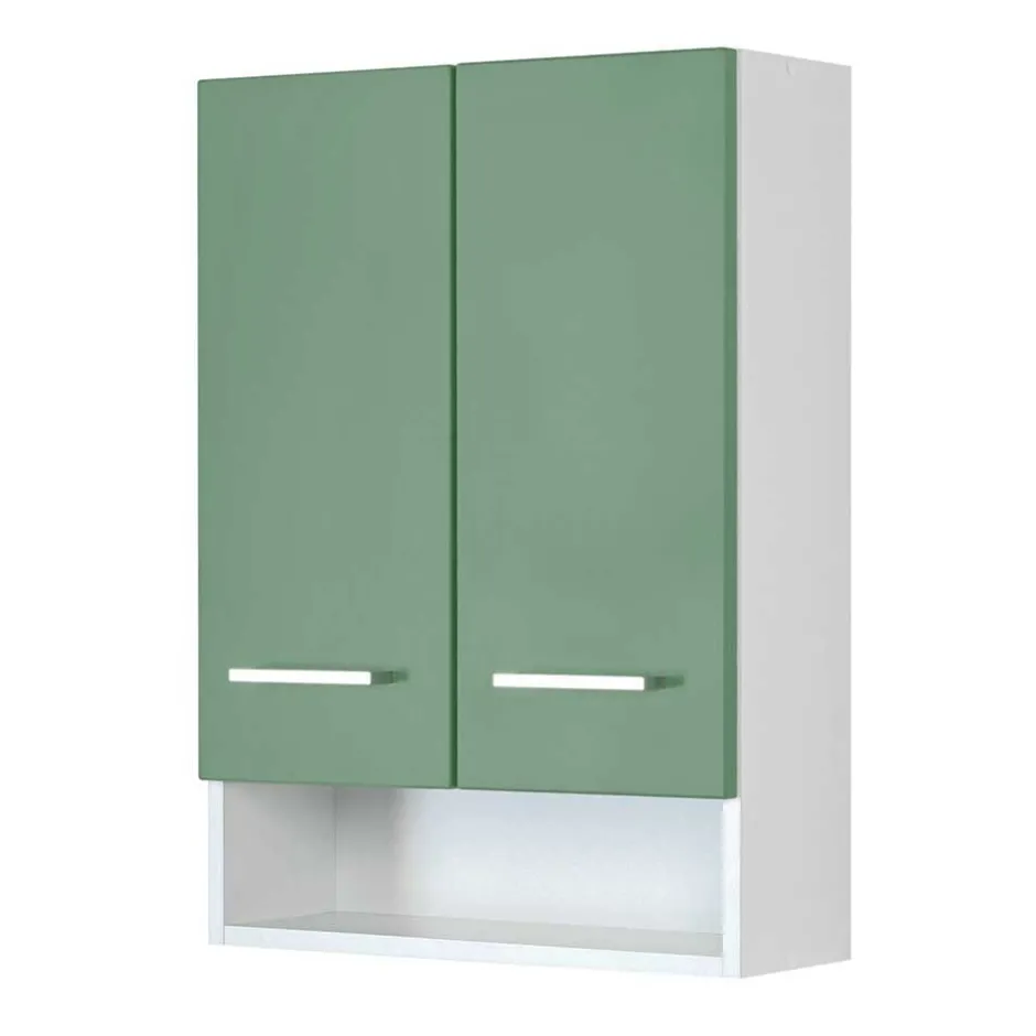 Wohnen Möbel Set aus Bad Serie in Grün - Loenixa (vierteilig)