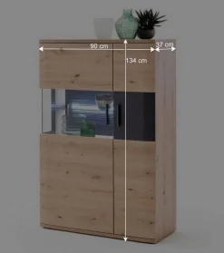 Wohnen Möbel Wohnkombination Set - Vecenda (vierteilig)