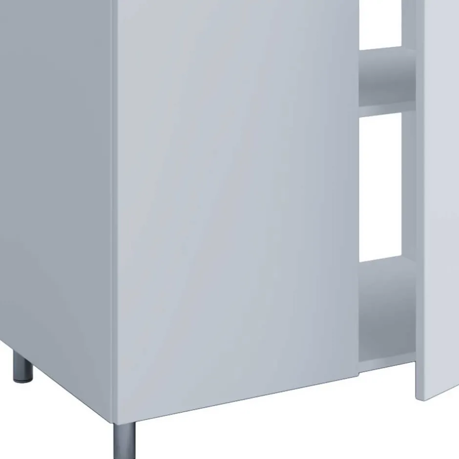 Wohnen Möbelset fürs Bad in Weiß - Ipsum (vierteilig)