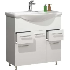 Möbelset fürs Bad in Weiß - Nancyssa (dreiteilig)^Wohnen Clearance