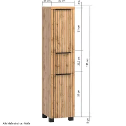 Möbelset fürs Badezimmer modern - Crystoga (fünfteilig)^Wohnen New