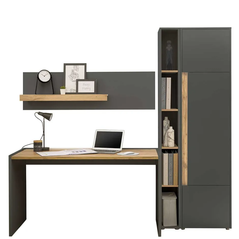 Möbelset fürs Home Office komplett - Ahilav (vierteilig)^Wohnen Outlet