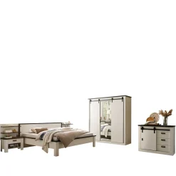 Wohnen Möbelset Schlafzimmer mit Bett 180x200 - Tramos (fünfteilig)