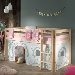 Wohnen Mädchen Abenteuer Hochbett in Kiefer Natur - Ashford