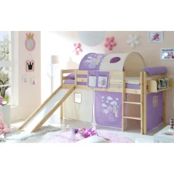 Kinder Wohnen Mädchen Hochbett Second mit Rutsche
