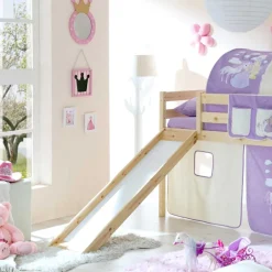 Kinder Wohnen Mädchen Hochbett Second mit Rutsche