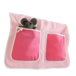 Kinder Wohnen Mädchen Rutsche Stockbett in Weiß Rosa Pink - Telvo