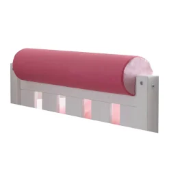 Kinder Wohnen Mädchen Rutsche Stockbett in Weiß Rosa Pink - Telvo