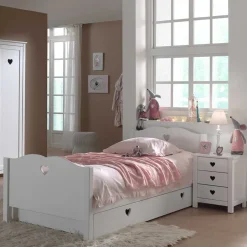 Kinder Wohnen Mädchenzimmer Grandory mit Herzchen (vierteilig)