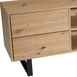 Wohnen Medien Element in Wildeiche Holzoptik - Priazena