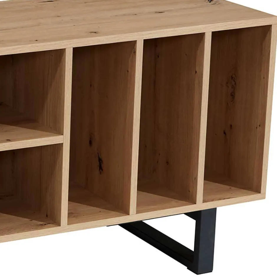 Wohnen Medien Element in Wildeiche Holzoptik - Priazena