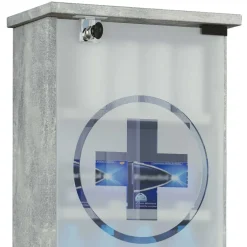 Medizinschrank in Betonoptik abschließbar - Woba^Wohnen Best