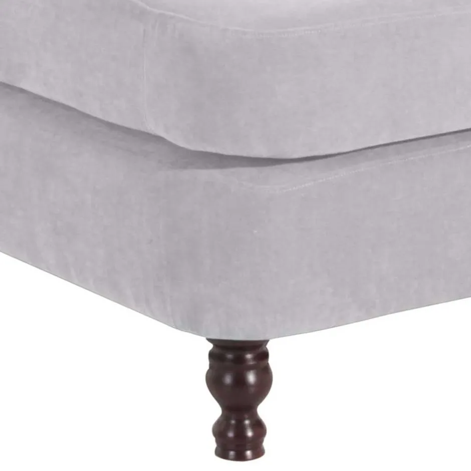 Wohnen Megasessel in Silbergrau Velours - Bacanova