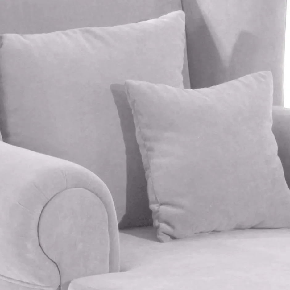 Wohnen Megasessel in Silbergrau Velours - Bacanova