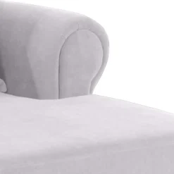 Wohnen Megasessel in Silbergrau Velours - Bacanova