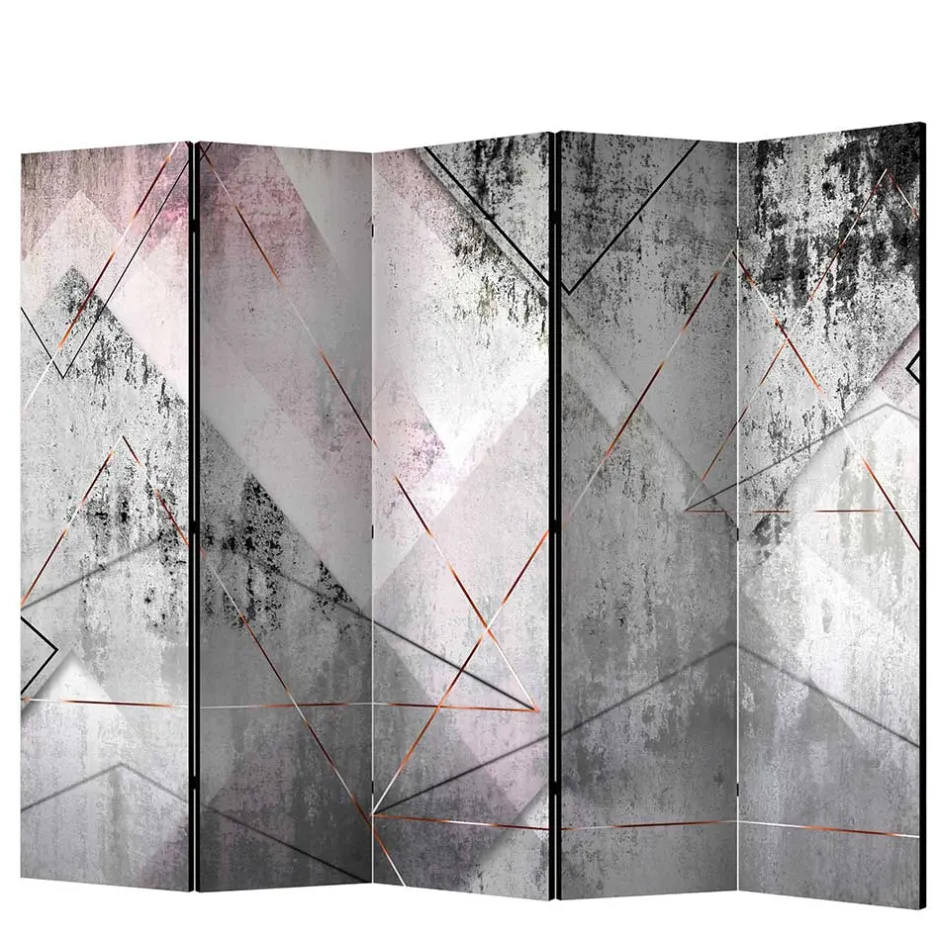 Wohnen Mehrfarbig bedruckter Paravent 225 cm breit - Embus