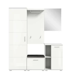 Wohnen Mehrteilige Garderobenkombination in Hochglanz - Rugova I