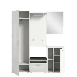 Wohnen Mehrteilige Garderobenkombination in Hochglanz - Rugova I