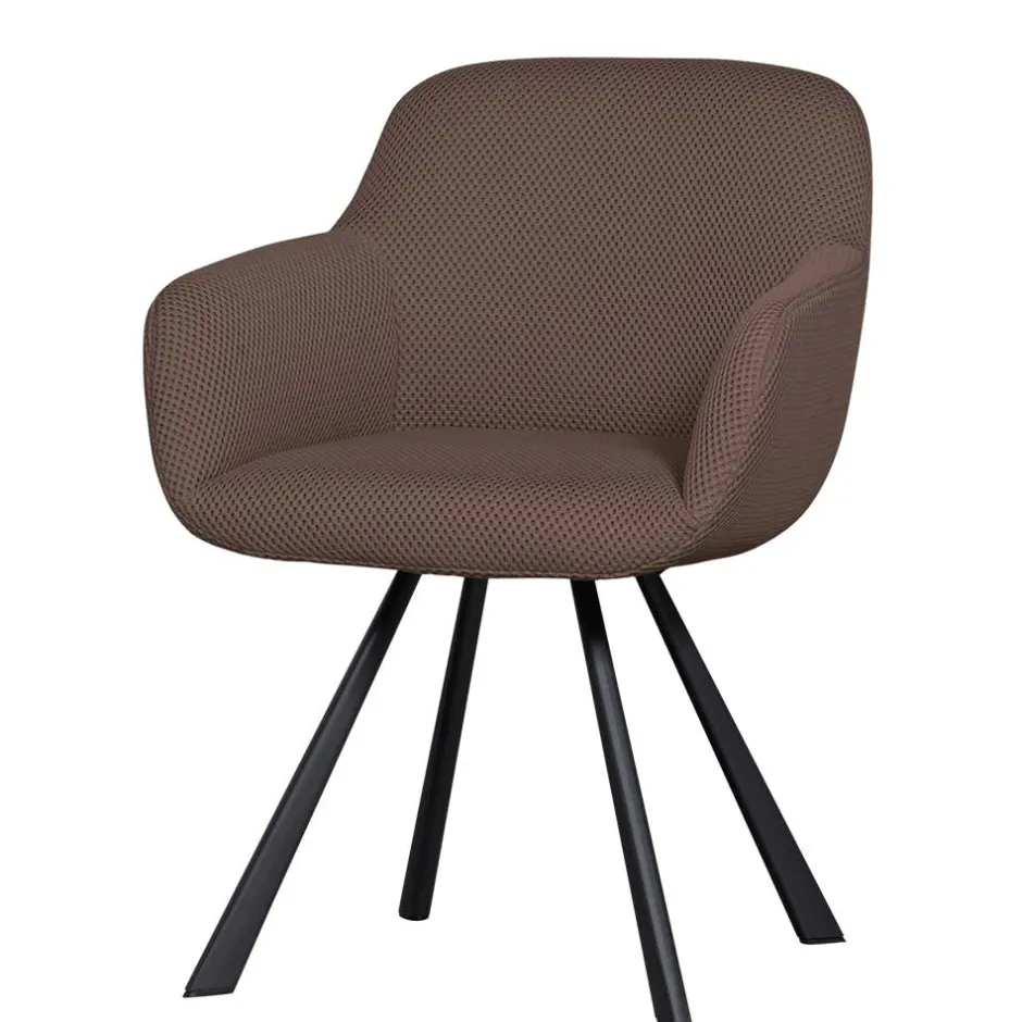 Wohnen Mesh Polsterstuhl mit Armlehnen - Charlena