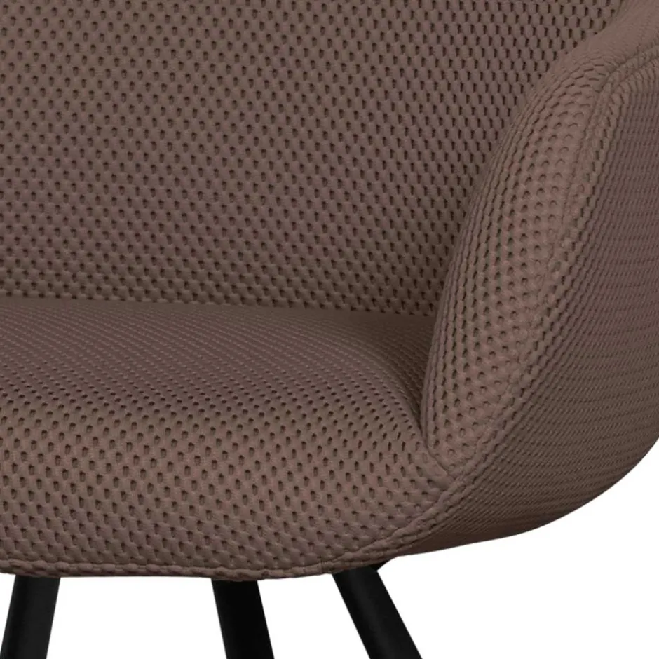 Wohnen Mesh Polsterstuhl mit Armlehnen - Charlena