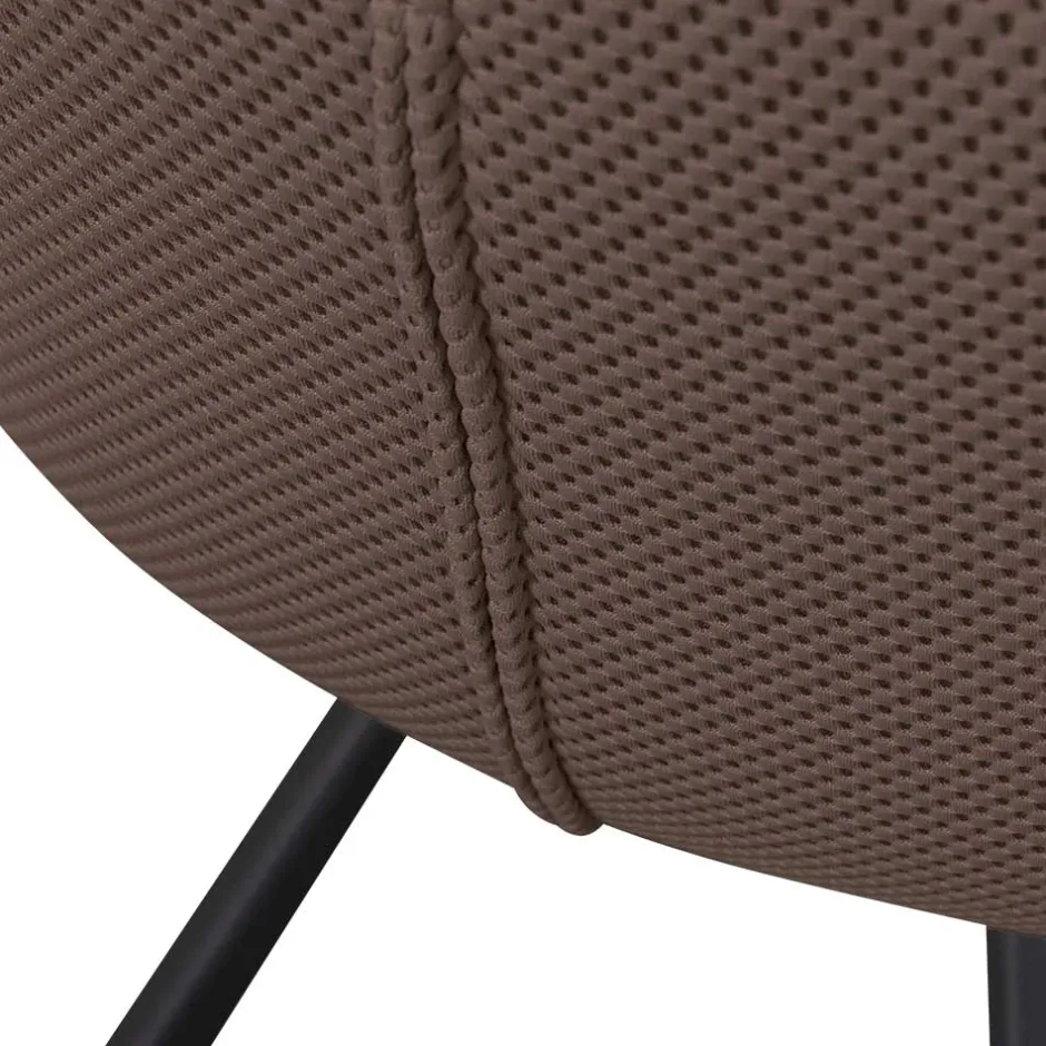 Wohnen Mesh Polsterstuhl mit Armlehnen - Charlena