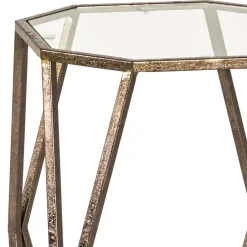 Metall Beistelltisch Bullet mit Glasplatte^Wohnen Sale