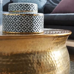 Metall Design Sofatisch in Gold - Lucios^Wohnen Hot