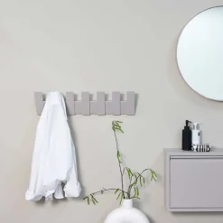 Metall Designgarderobe in Taupe - Carnin^Wohnen Online