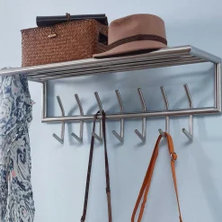 Metall Hängegarderobe in Silber - Markos^Wohnen Outlet