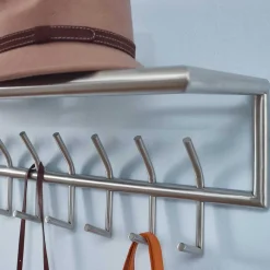 Metall Hängegarderobe in Silber - Markos^Wohnen Outlet