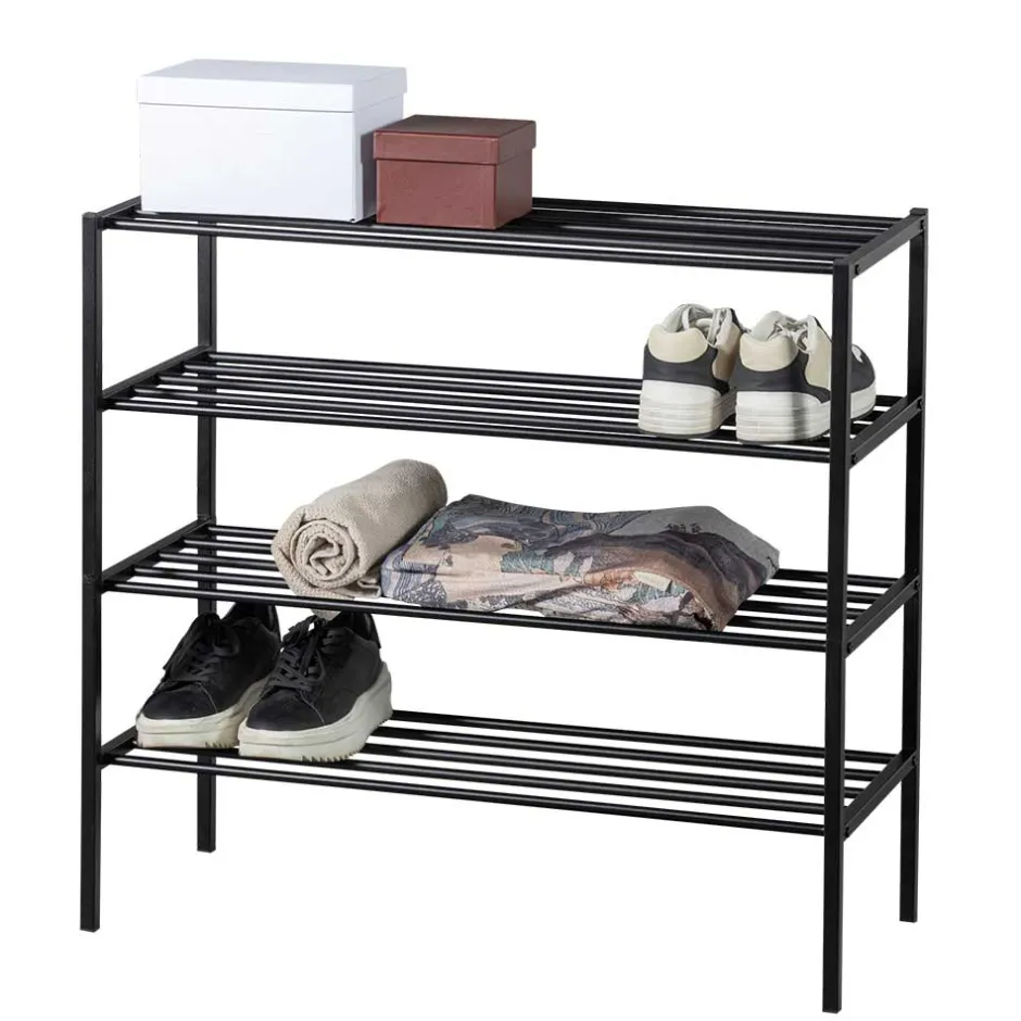 Wohnen Metall Schuhregal mit vier Gitterablagen - Greeceline