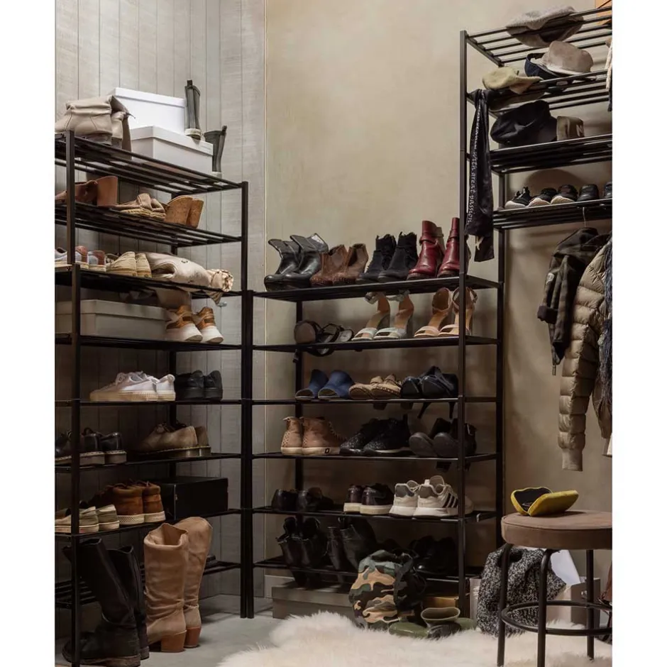 Wohnen Metall Schuhregal mit vier Gitterablagen - Greeceline