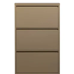 Metall Schuhschrank in Beige - Izzymo^Wohnen Discount