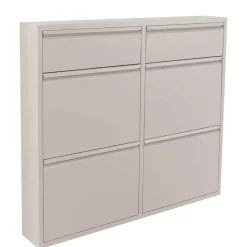 Wohnen Metall Schuhschrank in Taupe - Ruven