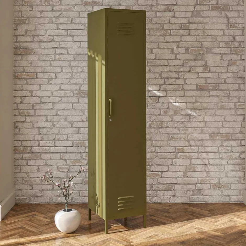 Wohnen Metall Spind in Oliv Grün - Austral