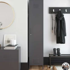 Metall Spindschrank in Dunkelgrau - Vespania^Wohnen Sale