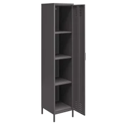 Metall Spindschrank in Dunkelgrau - Vespania^Wohnen Sale